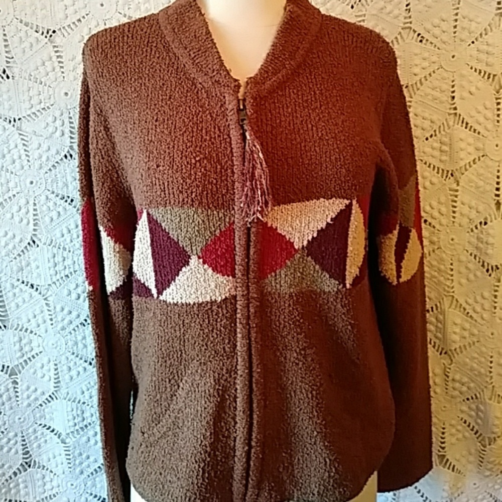 Ann Trinity silk/linen cardigan-sz M